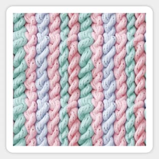 Pastel Knit Waves Sticker